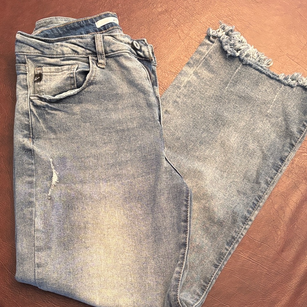 KanCan  Distressed wide legged Jeans